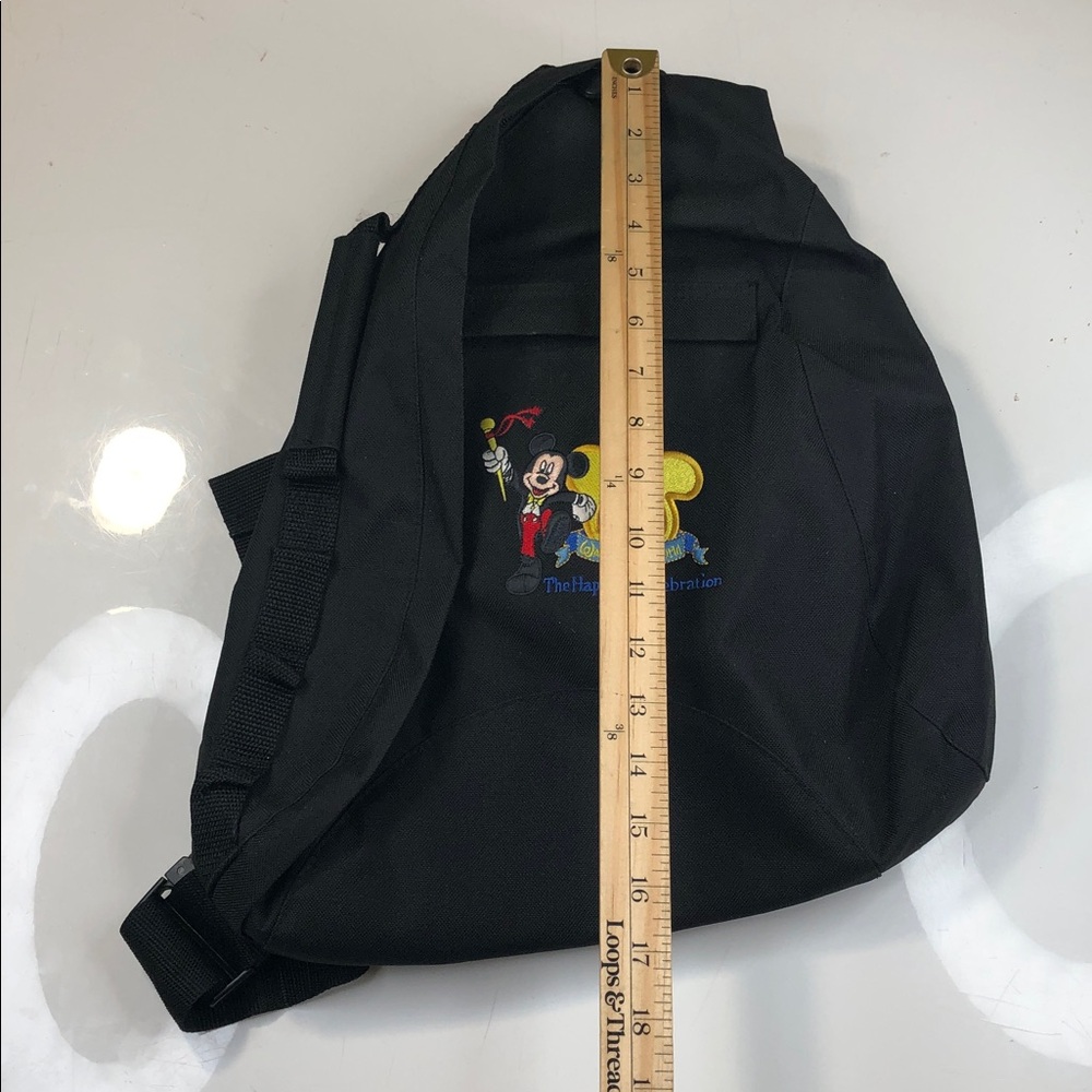 Vintage Mickey Mouse Disney World Sling Backpack Happiest Celebration on Earth - Picture 13 of 14